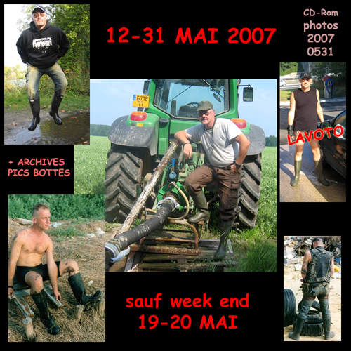 YOUNG WORKER IN RUBBER BOOTS, MARCH 2007.