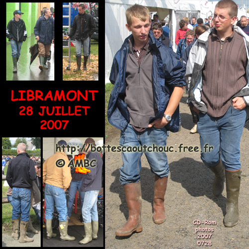 Farmer event in Belgium, July 2007. Gummistiefel, bottes caoutchouc, rubber boots.