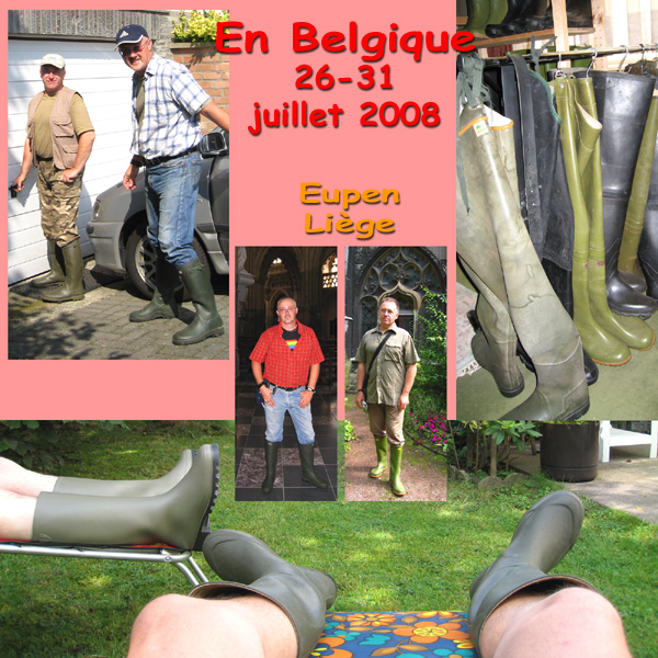 in Belgium in wellies, July 2008.