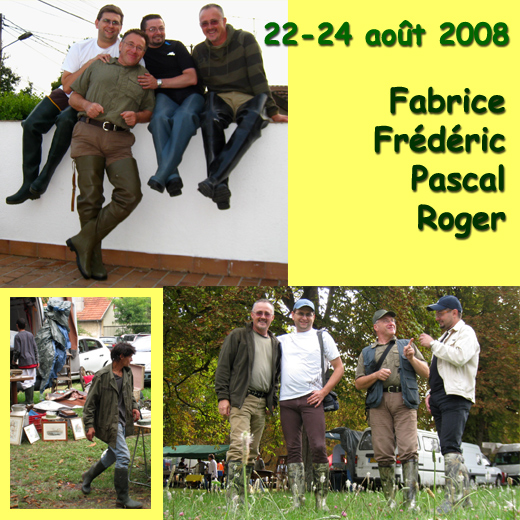 Mates in wellies, August 2008.