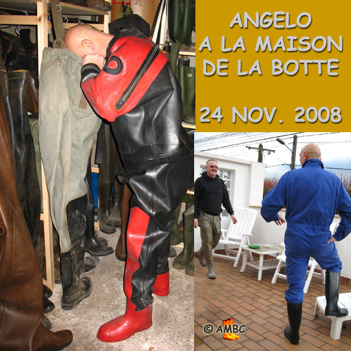 Angelo & Pascal at the House of the Rubber Boot, Nov. 2008.