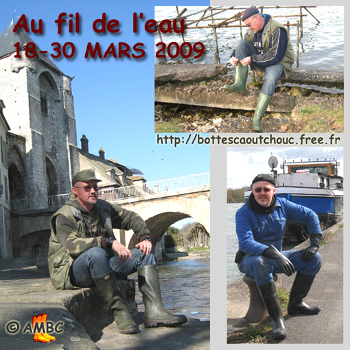 Of wellies & water (Seine & Loing rivers), March 2009.