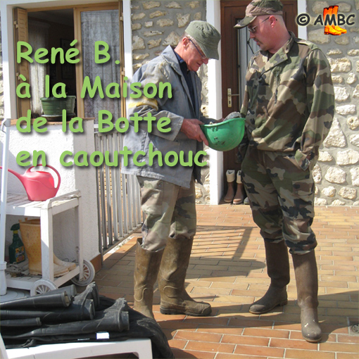 René B.  at the House of the Rubber Boot, April 2009.