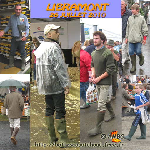 Libramont agricultural event; rubber laarzen; Gummistiefel, stivali di gomma, botas de hule, 2010.