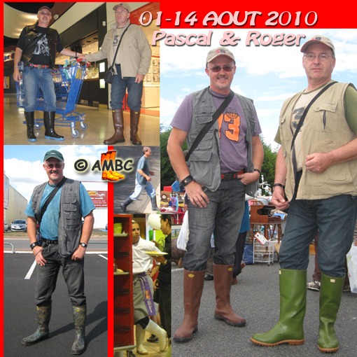 Pascal & Roger, Gummistiefel, stivali di gomma, botas de hule, August 2010.