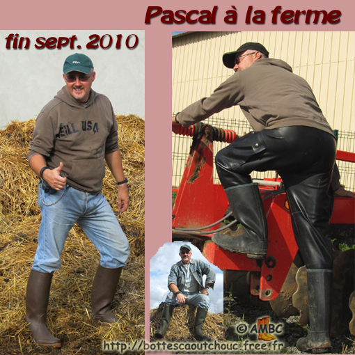 Pascal at the Farm; Gummistiefel, stivali di gomma, Sept. 2010.