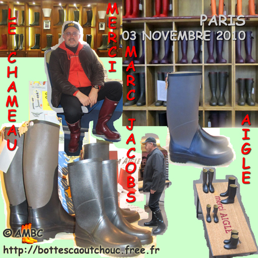 Rubberboots exhibitions in Paris, Nov. 2010.