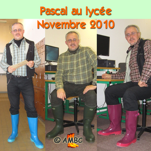 Pascal, wellieman at school, nov. 2010.