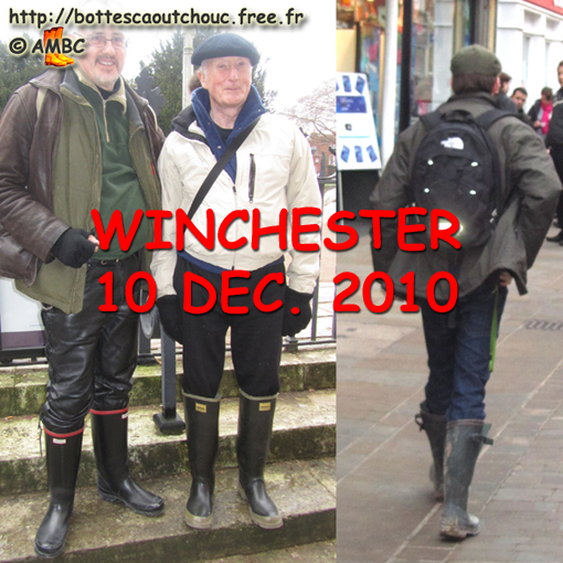 Pascal & Andrew in Winchester; Gummistiefel, stivali di gomma, 2010.