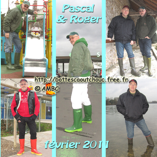 Pascal & Roger, 2 fans of wellies; Gummistiefel, stivali di gomma, botas de goma 2011.