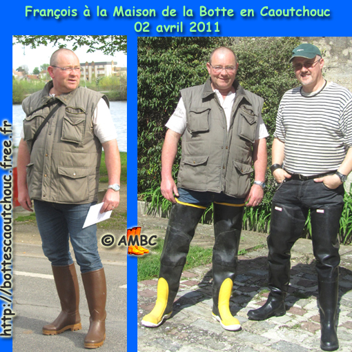 Pascal & François at the House. Gummistiefel, stivali di gomma, botas de goma 2011.