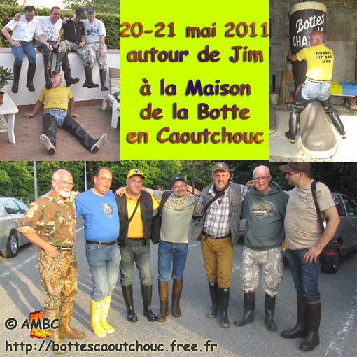 Rubberbooted friends with Jim. Gummistiefel, stivali di gomma, botas de goma 2011.