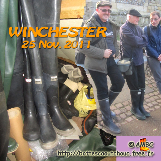 Pascal & Andrew in wellies in Winchester. Gummistiefel, stivali di gomma, botas de goma 2011.