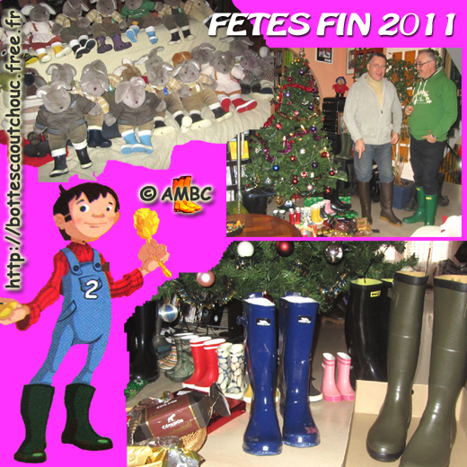 Happy rubberbooted Year 2012 ! Gummistiefel, stivali di gomma, botas de goma 2011.