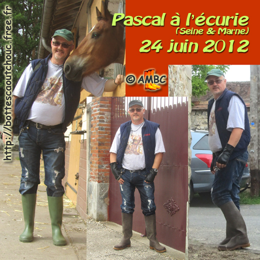 Horses & rubber boots, Pascal, France, June 2012. Gummistiefel, stivali di gomma, botas de goma, cizme, galochas.
