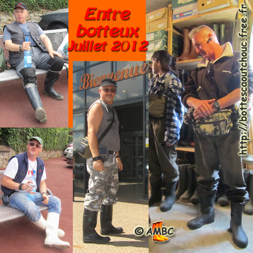 Rubberbooted fans in July. Gummistiefel, stivali di gomma, botas de goma, rubber laarzen, 2012.