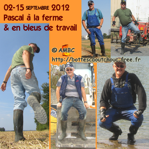 Pascal in working gear. Gummistiefel, stivali di gomma, botas de goma 2012.