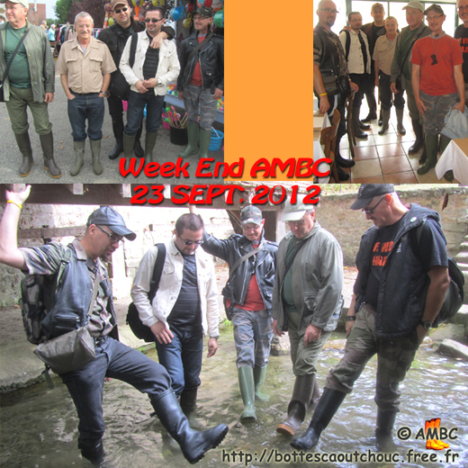 AMBC weekend : rubber bootesd mates : events, restaurant... France. Gummistiefel, stivali di gomma, botas de goma 2012.