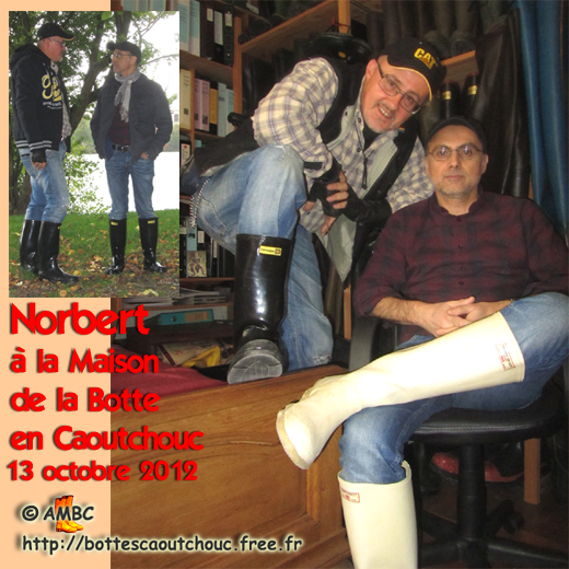 Norbert & Pascal at the House of the RB.  Gummistiefel, stivali di gomma, botas de goma 2012.