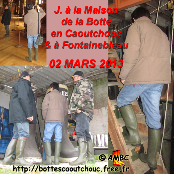 Young guys in rubber (hip) boots in Nemours, France. Gummistiefel, stivali di gomma, botas de goma, gummistövlar, 2013.