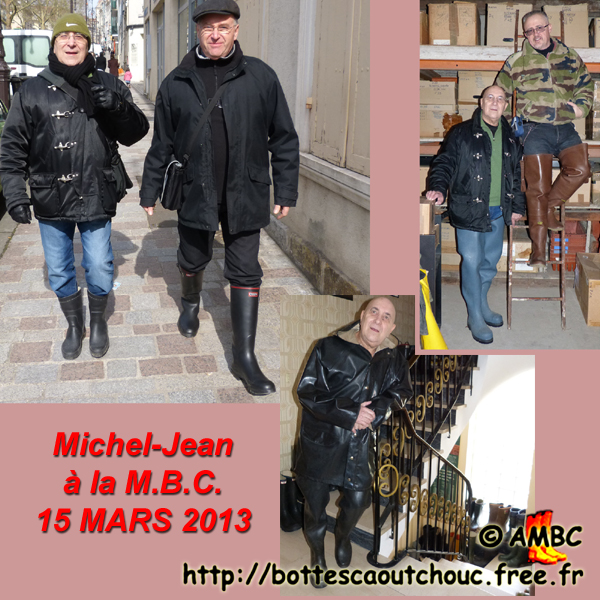 Michel-Jean visited Pascal & Roger at the House of the RB. Gummistiefel, stivali di gomma, botas de goma 2013.