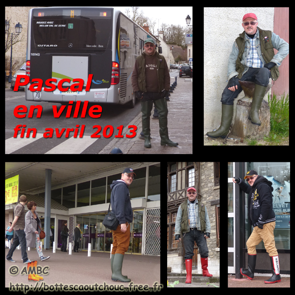 Pascal & his urban wellies. Gummistiefel, stivali di gomma, botas de goma, Gummistövlar, cizme, rubber laarzen, April 2013. Copyright AMBC.