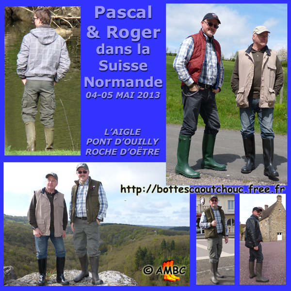 Pascal & Roger in Normandy. Gummistiefel, stivali di gomma, botas de goma, Gummistövlar, cizme, rubber laarzen, 2013. Copyright AMBC.