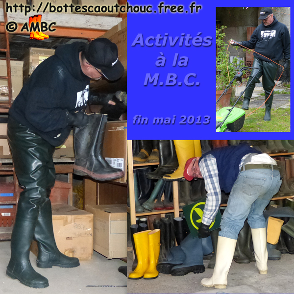 There is always something to do at the HRB. Gummistiefel, stivali di gomma, botas de goma, Gummistövlar, cizme, rubber laarzen. Copyright AMBC, May 2013.