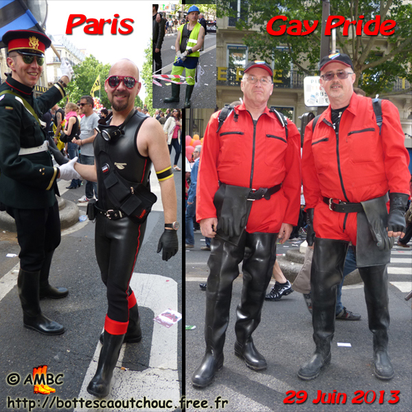 Parisian Gay Pride. Gummistiefel, stivali di gomma, botas de goma, Gummistövlar, cizme, rubber laarzen, 2013. Copyright AMBC.