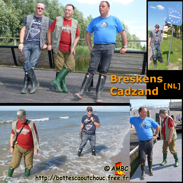 Pascal, Roger & Kurt In the Netherlands. Gummistiefel, stivali di gomma, botas de goma, Gummistövlar, cizme, rubber laarzen, 2013. Copyright AMBC.