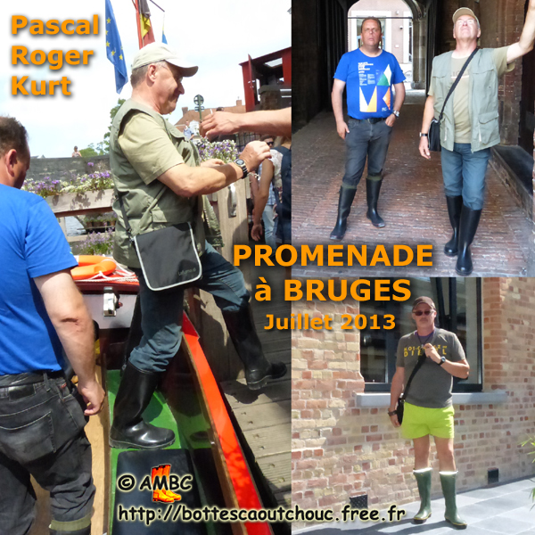 Sight-seeing in Brugge. Gummistiefel, stivali di gomma, botas de goma, Gummistövlar, cizme, rubber laarzen, 2013. Copyright AMBC.