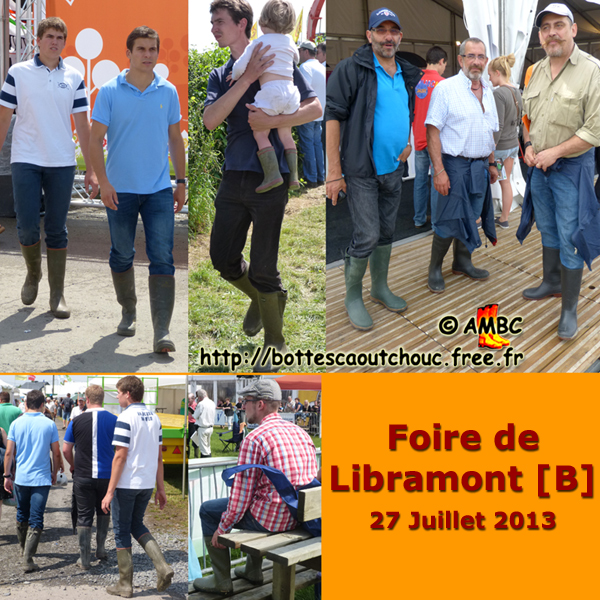 At Libramont (Belgium). Gummistiefel, stivali di gomma, botas de goma, Gummistövlar, cizme, rubber laarzen, 2013. Copyright AMBC.