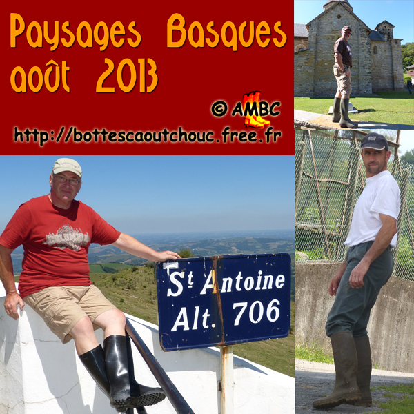 Wearing gumboots in South-West part of France. Gummistiefel, stivali di gomma, botas de goma, Gummistövlar, cizme, rubber laarzen, 2013. Copyright AMBC.