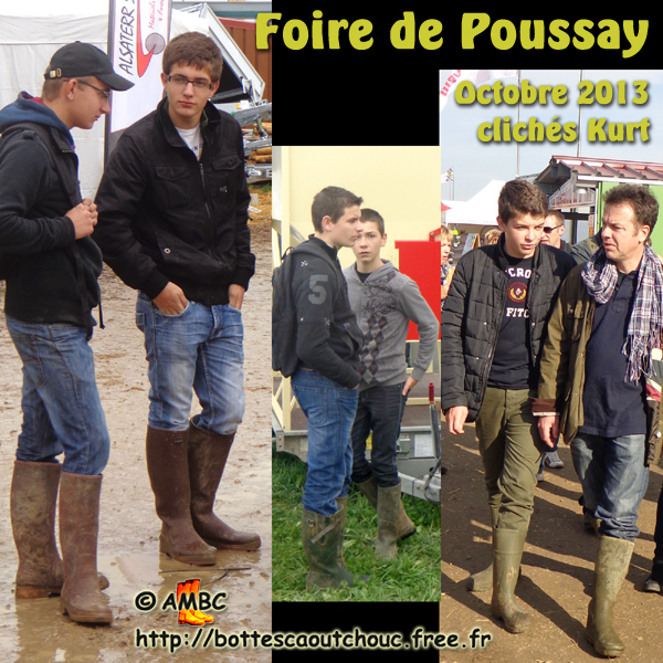 Agricultural Trade Fair in Poussay, France. Gummistiefel, stivali di gomma, botas de goma, Gummistövlar, cizme, rubber laarzen, 2013. Copyright AMBC.
