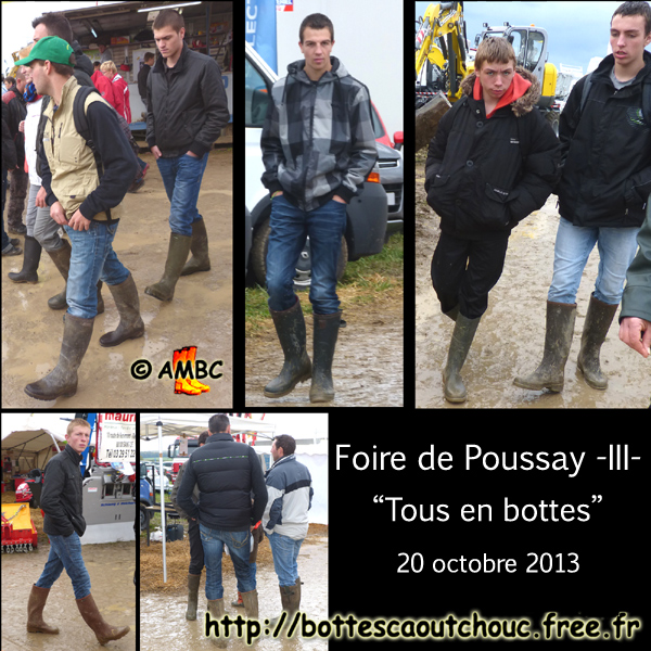 Poussay Trade Fair, 2013.  Gummistiefel, stivali di gomma, botas de goma, Gummistövlar, cizme, rubber laarzen, 2013. Copyright AMBC.