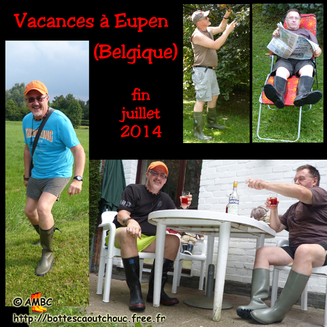 Holidays in Eupen, Belgium. Gummistiefel, stivali di gomma, botas de goma, Gummistövlar, cizme, rubber laarzen. Copyright AMBC 2014.