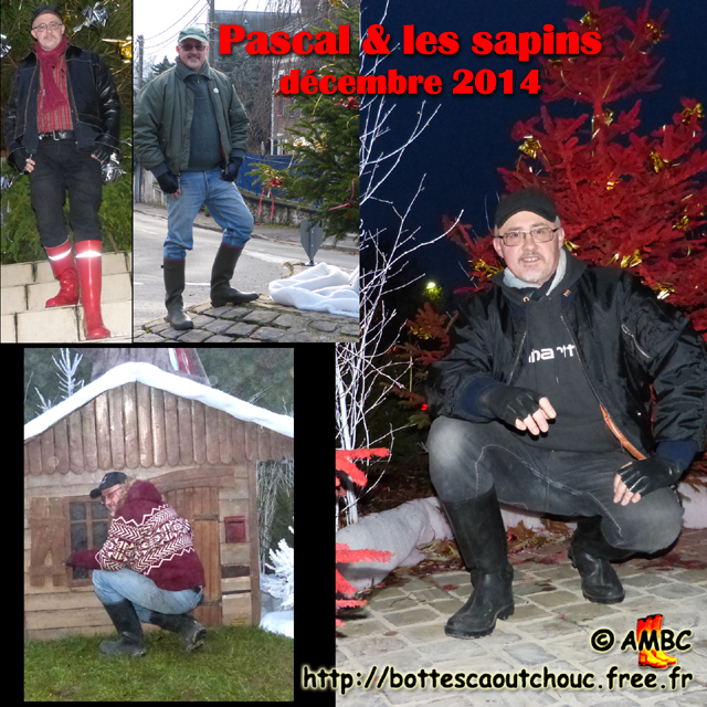 Winter gumboots & Xmas trees. Gummistiefel, stivali di gomma, botas de goma, Gummistövlar, cizme, rubber laarzen. Copyright AMBC 2014.