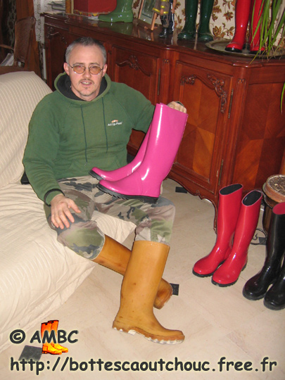 Wearing Baudou boots with Ralph Lauren ones.