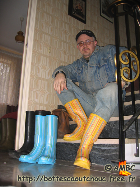 Wearing LJC Bahia wellies at the House of the Rubber Boot.