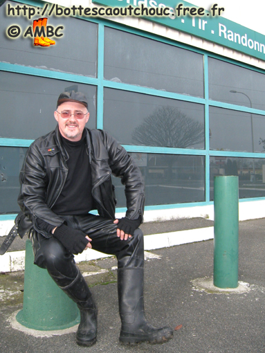 Leather, rubber trousers & Etché gumboots, 2008.
